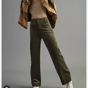 Maeve Colette corduroy wide leg full length pant